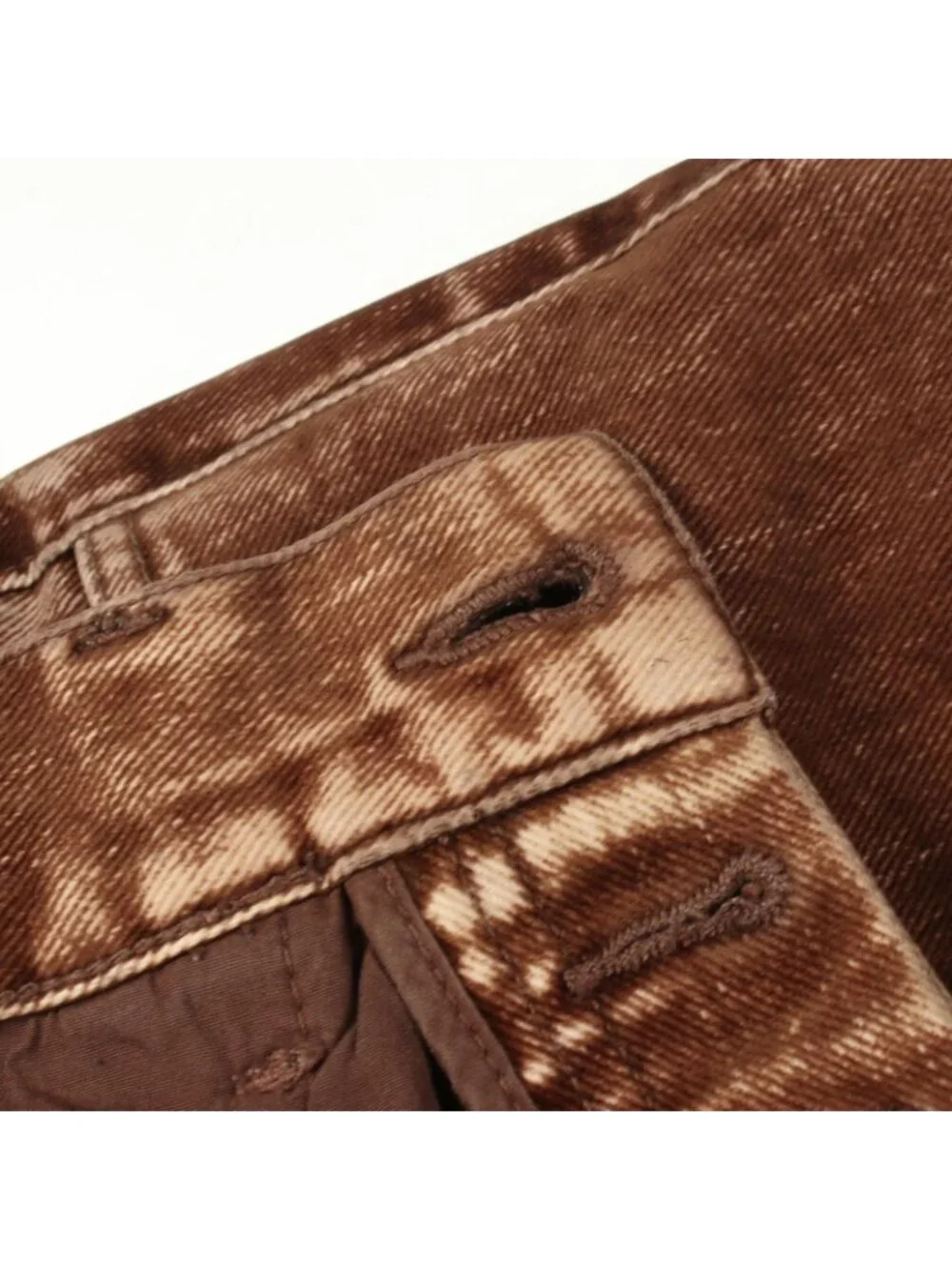 Loewe Denim Pants Washed Velour Button Fly Cotton